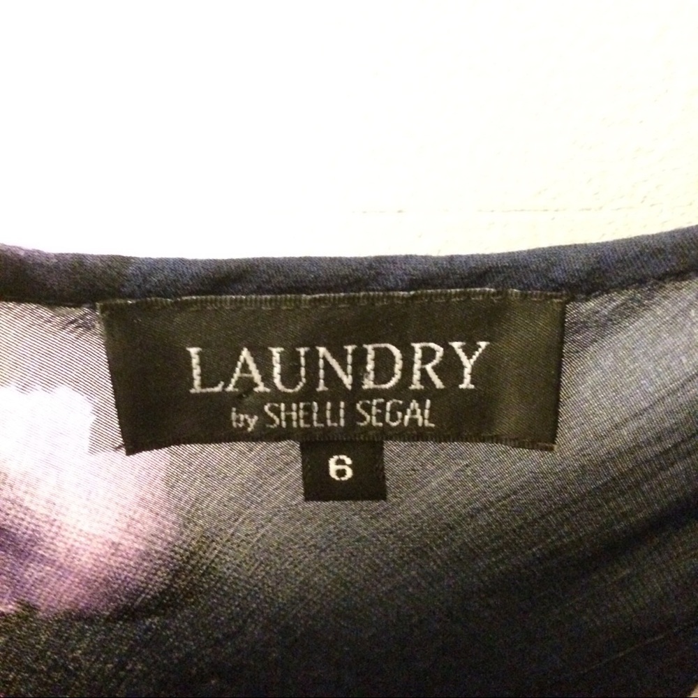 🌈 Vintage Laundry by Shelli Segal Floral Dress - Picture 3 of 4